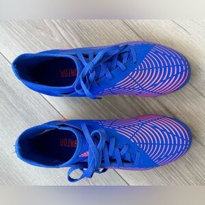 Adidas Kids Vibrant Blue and Pink Sneakers